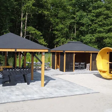 Raj Nad Jeziorem With Sauna Jacuzzi Lubniewice Exterior photo